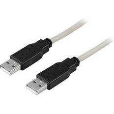 Deltaco Hane - Hane - USB A-USB A - USB-kabel Kablar Deltaco USB A - USB A 2.0 0.5m