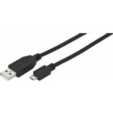 Monacor USB-kabel Kablar Monacor USB A-USB Micro-B 1.8m