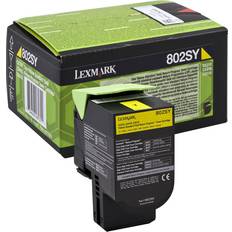 Lexmark Gul Tonerkassetter Lexmark 802SY (80C2SY0) (Yellow)