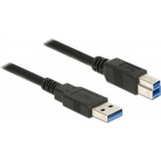 DeLock Nickel - USB A-USB B - USB-kabel Kablar DeLock USB A-USB B 3.0 1.5m