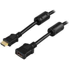 HDMI-kablar - Standard Speed with Ethernet Deltaco HDMI - HDMI M-F 1m