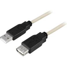 Deltaco Hane - Hona - USB A-USB A - USB-kabel Kablar Deltaco USB A - USB A M-F 2.0 2m