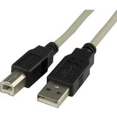 USB A-USB B - USB-kabel Kablar Deltaco USB A - USB B M-M 2m