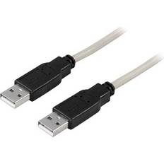 USB A-USB A - USB-kabel Kablar Deltaco USB A - USB A 2.0 1m