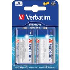 Batterier Batterier & Laddbart Verbatim D Alkaline 2-pack