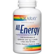 D-vitaminer - Kisel Kosttillskott Solaray All Energy 120 st