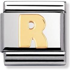 Nomination Composable Classic Link Letter R Charm - Silver/Gold