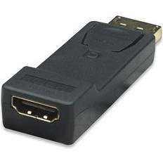 Manhattan Kabeladaptrar Kablar Manhattan DisplayPort - HDMI Adapter M-F