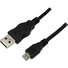 LogiLink USB A-USB Micro-B - USB-kabel Kablar LogiLink USB A - USB Micro-B 2.0 1.8m