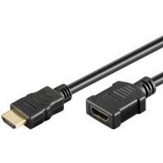Goobay HDMI-kablar - Hane - Hona - Standard HDMI-Standard HDMI Goobay HDMI - HDMI High Speed with Ethernet M-F 0.5m