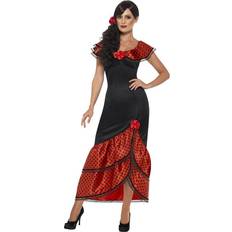 Smiffys Svart Maskeradkläder Smiffys Flamenco Senorita Costume
