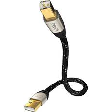 Inakustik USB-kabel Kablar Inakustik Excellence High Speed USB A-USB B 2.0 1m