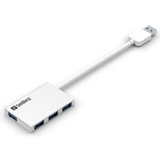 Sandberg Kabeladaptrar - Vita Kablar Sandberg USB 3.0 - 4xUSB 3.0 Adapter M-F