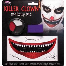 Fun World Clowner Maskeradkläder Fun World Killer Clown Sminkset