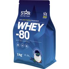 Star Nutrition Proteinpulver Star Nutrition Whey-80 Blueberry Cheesecake 1kg