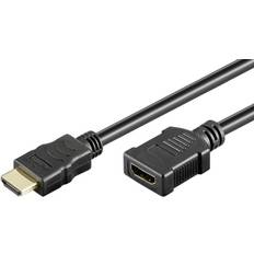 Goobay HDMI-kablar - Hane - Hona - Standard HDMI-Standard HDMI Goobay HDMI - HDMI High Speed with Ethernet M-F 1.5m
