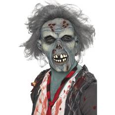 Smiffys Grå Heltäckande masker Smiffys Ruttnande Zombie Mask