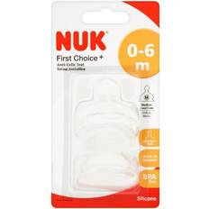 Nuk First Choice+ Silicone Dinapp 0-6 mån 2-pack