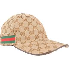 Herr Accessoarer Gucci Original GG Canvas Baseball Hat - Beige/Ebony