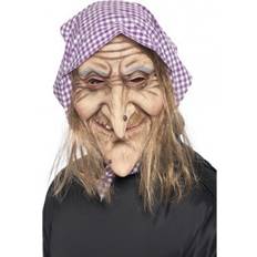 Blond Masker Smiffys Old Witch Mask
