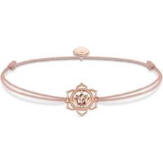 Thomas Sabo Little Secret Lotus Flower Bracelet - Beige/Rose Gold/White