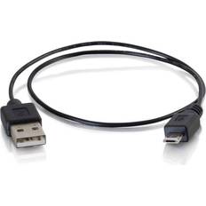 C2G USB A-USB Micro-B - USB-kabel Kablar C2G USB A-USB Micro-B 0.5m