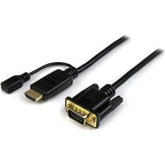 HDMI-kablar - Hane - Hona StarTech HDMI-VGA/USB B Micro M-F 1.8m