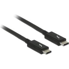 DeLock Rund - USB C-USB C - USB-kabel Kablar DeLock Thunderbolt 3 USB C-USB C 3.1 Gen 2 1m