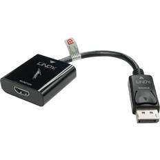 Lindy DisplayPort-kablar Lindy HDMI-DisplayPort M-F 0.2m