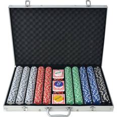 Hasardspel Sällskapsspel vidaXL Poker Set with 1000 Chips