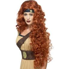 Smiffys Medeltid Peruker Smiffys Medieval Warrior Queen Wig