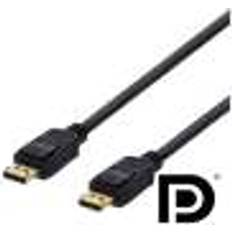 Deltaco DisplayPort-DisplayPort - DisplayPort-kablar - Rund Deltaco DisplayPort-DisplayPort 1m