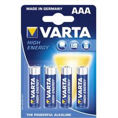 Varta AAA (LR03) - Batterier Batterier & Laddbart Varta High Energy AAA 4-pack