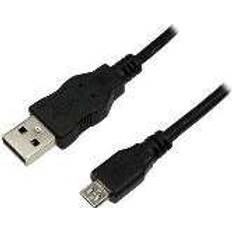 LogiLink USB A-USB Micro-B - USB-kabel Kablar LogiLink CU0058 USB A - USB Micro-B 2.0 1m