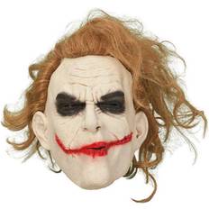 Beige Maskerad Heltäckande masker Hisab Joker Latex Mask Joker with Hair