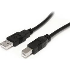 Deltaco Rund - USB A-USB B - USB-kabel Kablar Deltaco Prime Active USB A - USB B 2.0 M-M 10m