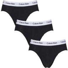 Calvin Klein Bomull - Briefs - Herr Kalsonger Calvin Klein Cotton Stretch Hip Briefs 3-pack - Black