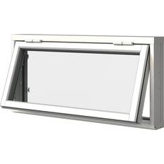 Elitfönster Överkantshängda Elitfönster Retro Aluminium Överkantshängt 3-glasfönster 58x38cm