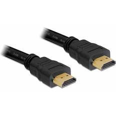 DeLock HDMI-kablar - Skärmad DeLock 4K 19 pin HDMI - HDMI High Speed with Ethernet 10m