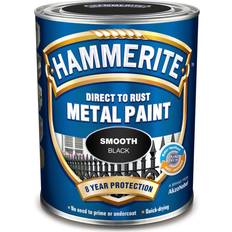 Hammerite Direct to Rust Smooth Effect Metallfärg Svart 0.25L