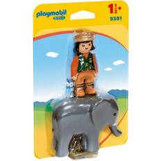 Playmobil Elefanter Figurer Playmobil Djurskötare med Elefant 9381