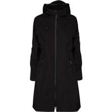 14 - Dam - XS Regnkläder Ilse Jacobsen Rain37 Long Raincoat - Black