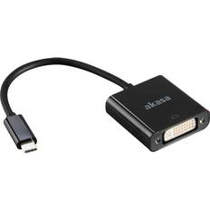 Akasa USB-kabel Kablar Akasa USB C-DVI-D M-F 0.2m