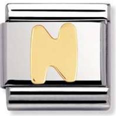 Nomination Composable Classic Link Letter N Charm - Silver/Gold