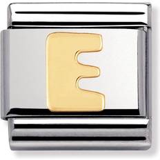 Nomination Composable Classic Link Letter E Charm - Silver/Gold