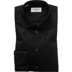 Eton XL Överdelar Eton Signature Twill Shirt - Black