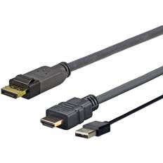 VivoLink USB-kabel Kablar VivoLink DisplayPort-HDMI USB A 1m