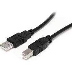 Båda kontakterna - USB-kabel Kablar StarTech Active USB A-USB B 2.0 10m