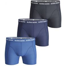 Björn Borg Solid Essential Shorts 3-pack - Blue