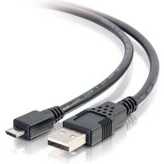 C2G USB A-USB Micro-B - USB-kabel Kablar C2G USB A-USB Micro-B 2.0 4.6m